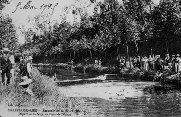 VILLEPARISIS-GARE — Souvenir du 14 Juillet 1924 | Départ de la Nage au Canal de l'Ourcq